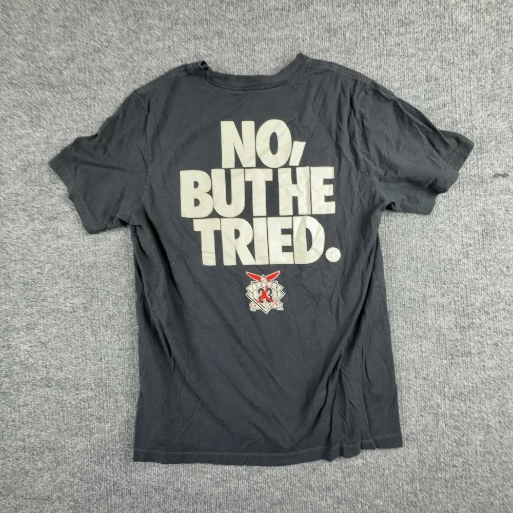Jordan Shirt Mens Small Black Greatest Baseball No But He Tried Graphic Tee